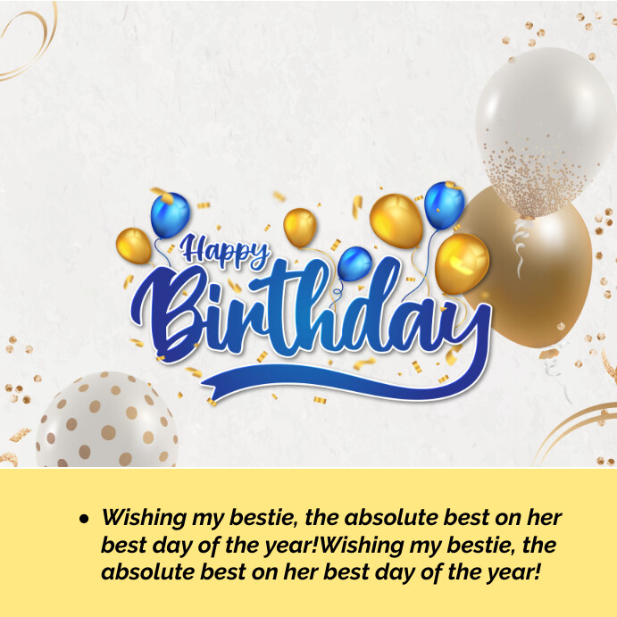 Happy birthday 2025 Template PosterMyWall