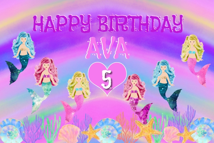 Modele Banniere Joyeux Anniversaire 4 X6 Unicorn Rainbows Postermywall Modele Banniere Joyeux Anniversaire 4 X6 Unicorn Rainbows Postermywall