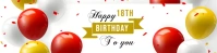happy birthday ad Spanduk 2' × 8' template