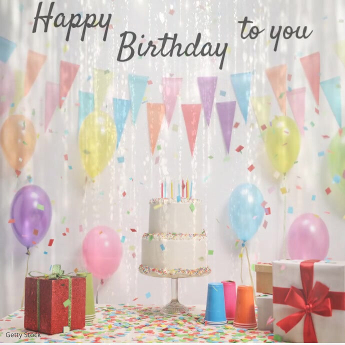 Happy Birthday Animated Video Template | PosterMyWall