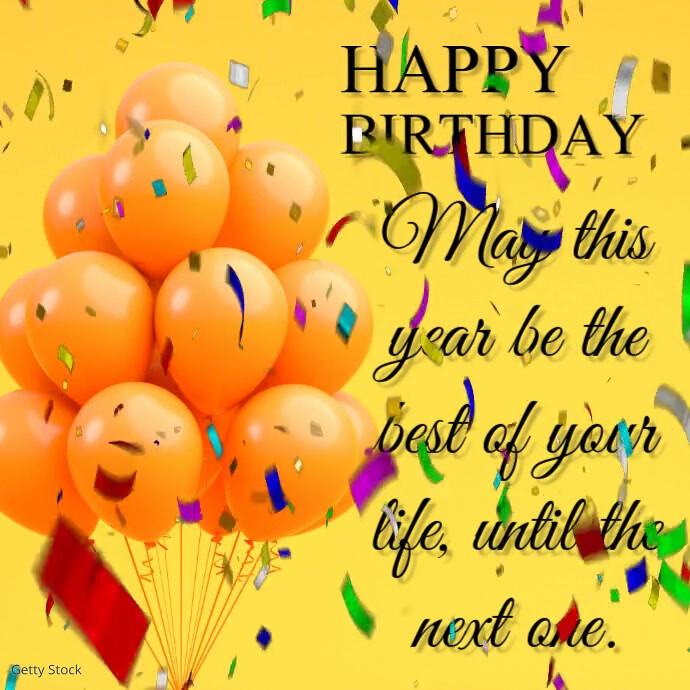 Happy Birthday Animated Video Template | PosterMyWall