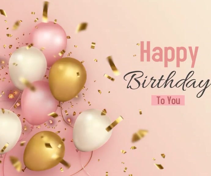 Happy Birthday animated video Template | PosterMyWall
