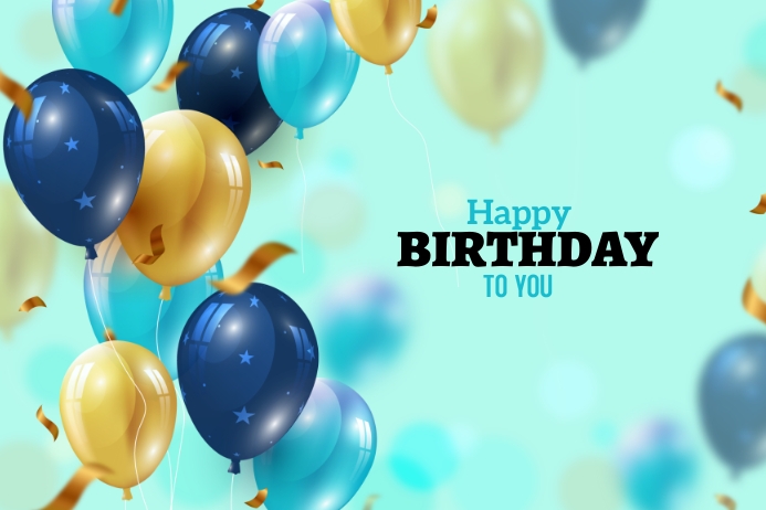 happy birthday background Template | PosterMyWall