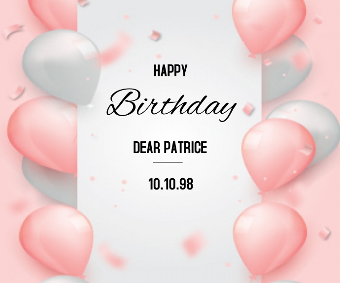 Modele Fond De Joyeux Anniversaire Avec Ballons Roses Postermywall Modele Fond De Joyeux Anniversaire Avec Ballons Roses Postermywall