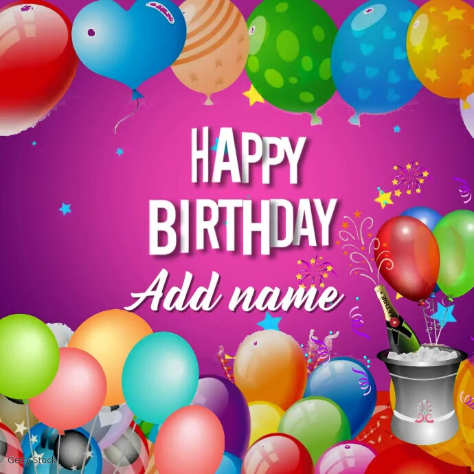 Happy Birthday Add Name