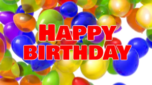 Red Birthday Greeting Film w tle na Facebooka Template