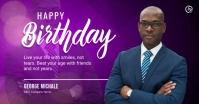 Happy Birthday Banner Template Facebook Shared Image