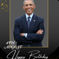 Obama Flyer happy birthday Barack Obama flyer Template | PosterMyWall