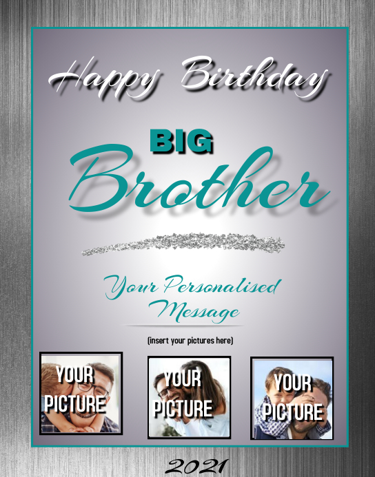 Modele Grand Frere Joyeux Anniversaire Postermywall Modele Grand Frere Joyeux Anniversaire Postermywall