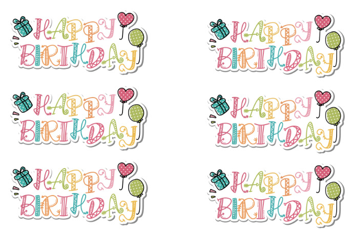 Happy Birthday Cake Topper Template | PosterMyWall happy-birthday-cake-topper-template-postermywall