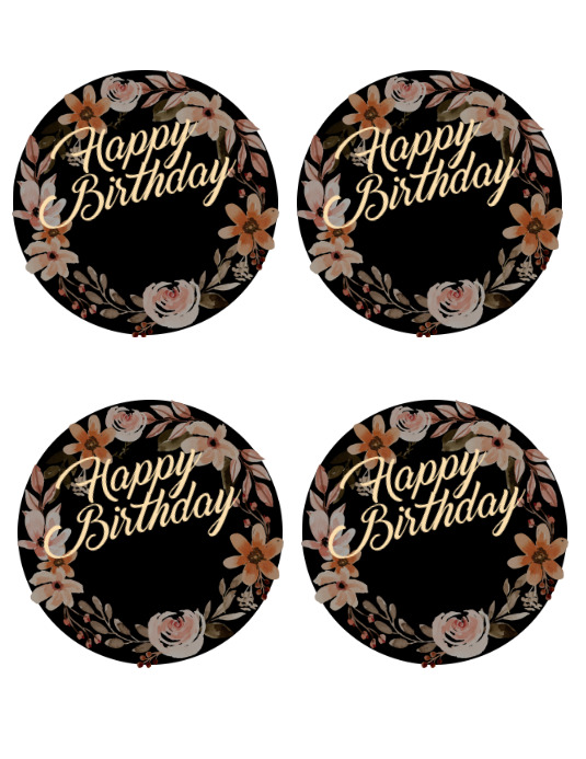 Happy birthday cake topper design Template | PosterMyWall