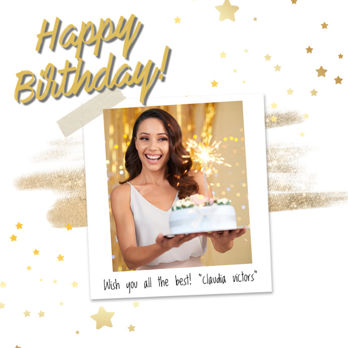 Custom Birthday Greeting Card Happy Birthday Card For Kids And Adults Custom Birthday Greeting Card Happy Birthday Card For Kids And Adults