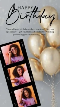 HAPPY BIRTHDAY card Instagram TEMPLATE