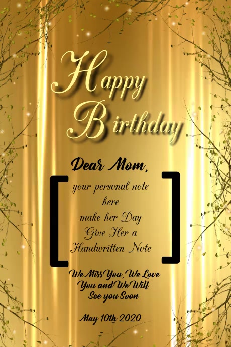 Happy Birthday Card Mom Template | PosterMyWall Happy Birthday Card Mom Template | PosterMyWall