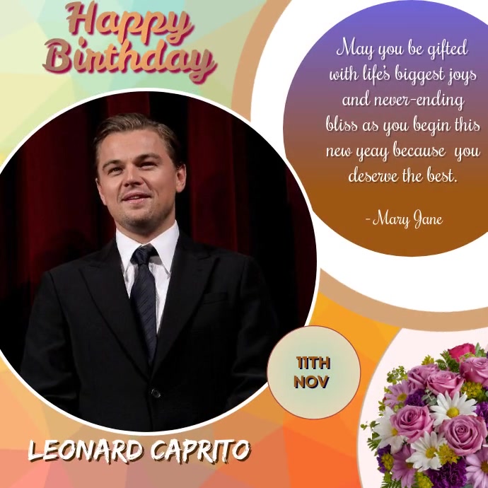 Happy Birthday CELEB Template | PosterMyWall