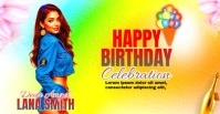 Happy Birthday Celebration Flyer Facebook Ad template