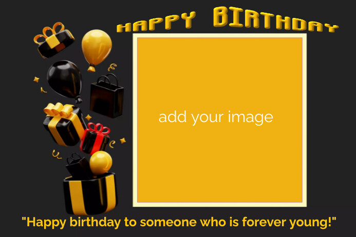 free and customizeable happy birthday templates -... Happy Birthday customizable template | PosterMyWall