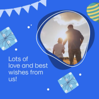 Happy Birthday Dad Slideshow Instagram Post template