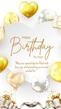 Happy birthday História do Instagram template