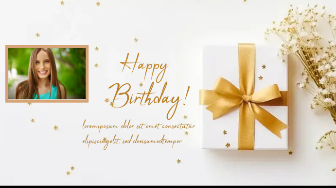 happy birthday YouTube 缩略图 template