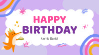 Happy birthday Twitter Post template