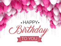 Happy Birthday Yard Sign template