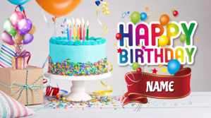 Hvid Birthday Celebration โพสต์บน Twitter Template