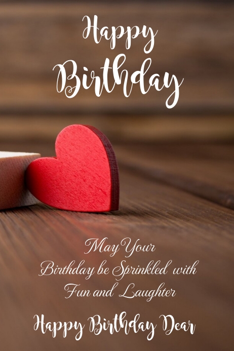 happy birthday Poster template