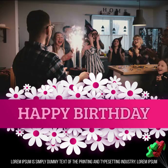 Happy Birthday Template | PosterMyWall