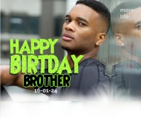 HAPPY BIRTHDAY Grote rechthoek template