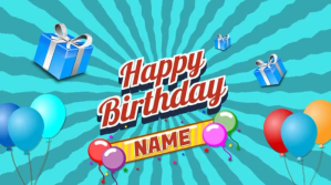 Turquoise Birthday Greeting Post di Twitter Template