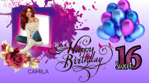 HAPPY BIRTHDAY Display digitale (16:9) template