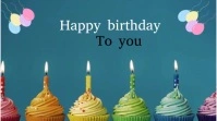 Happy birthday Twitter Post template