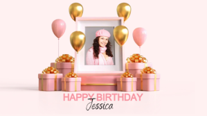 happy birthday โพสต์บน Twitter template