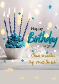 Happy birthday A1 template