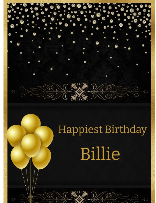 Happy Birthday Flyer (US Letter) template