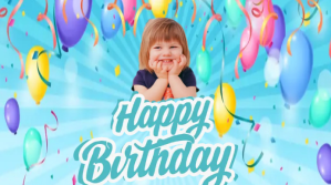Happy birthday YouTube Thumbnail template