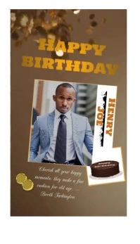 Happy birthday Business Card template