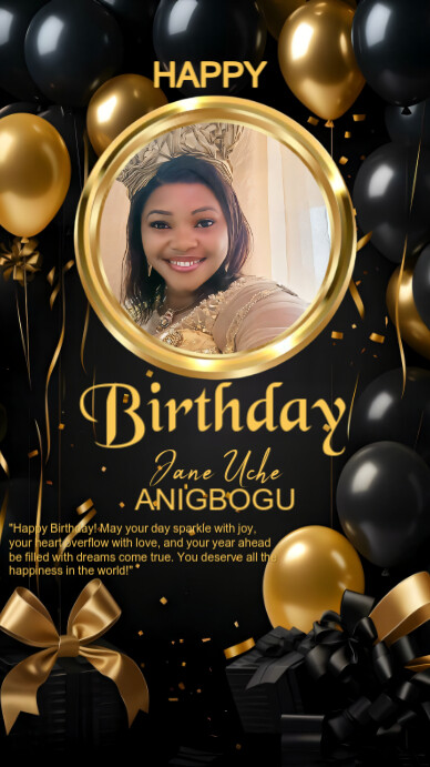Happy birthday Instagram Story template