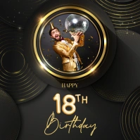 happy birthday Square (1:1) template