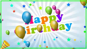 Branco HAPPY BIRTHDAY YouTube Thumbnail Template