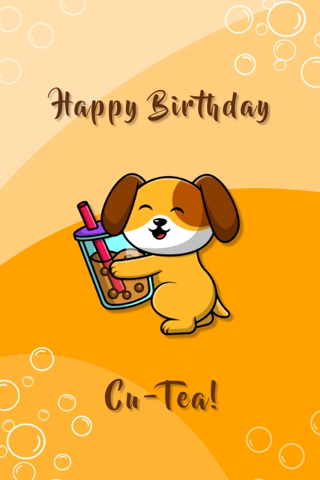 Happy Birthday Poster template