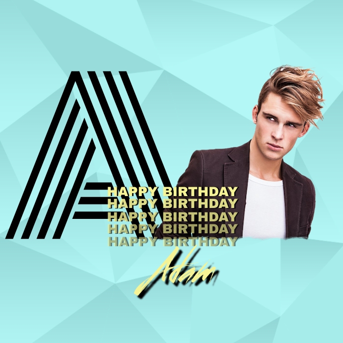 happy birthday Instagram Post template