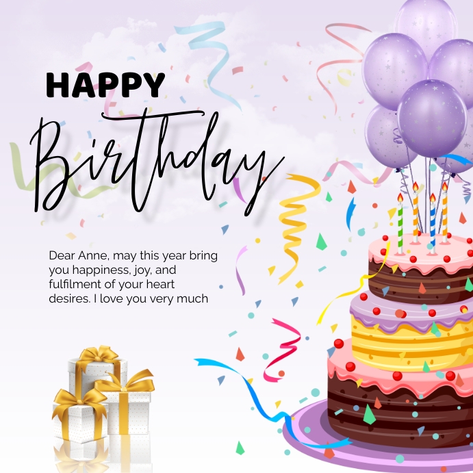 Happy Birthday Template PosterMyWall