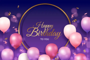 Happy birthday Etiqueta template