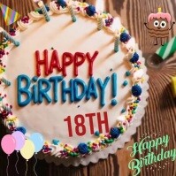 Happy Birthday Instagram Post template