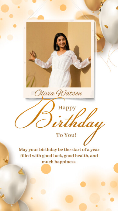 Happy birthday Instagram Story template