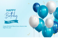 happy birthday Label template