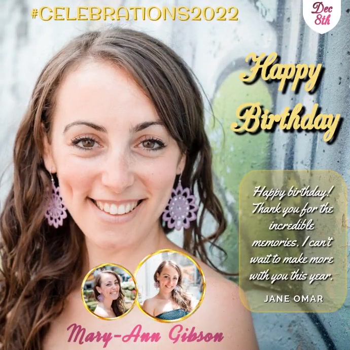 HAPPY BIRTHDAY Template PosterMyWall