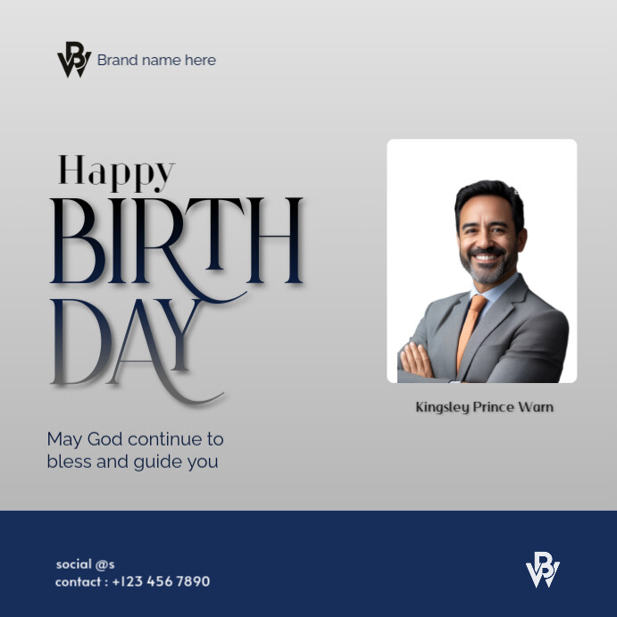 happy birthday Wpis na Instagrama template